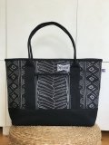 コンビネーショントートバッグ★帆布＋タパ柄