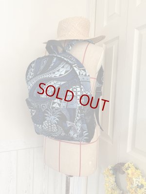 画像2: トライバルパイン柄★アロハリュックサック　