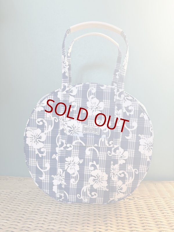 画像2: サークルトートバッグ★ハットバッグ　タパ柄＆ハイビスカス