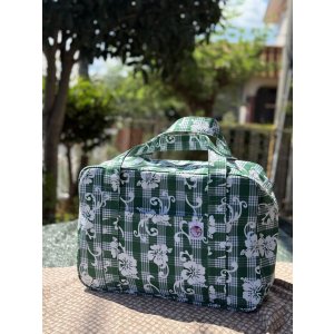 画像: パラカXハイビスカス柄★フルサイズ★スーツケースサブボストンバッグ（肩紐付き）