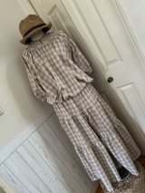 画像: ティアードパンツ★パラカhumuhumuオリジナルベージュ